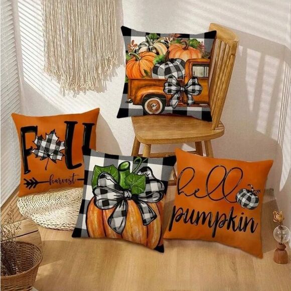 Fall Decor Harvest Throw Pillow Covers - Picture 3 of 11